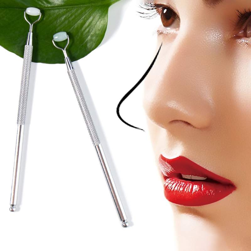 Jade Roller Gua Sha - Eye Anti Falten natürliche Jade-Roller Guasha