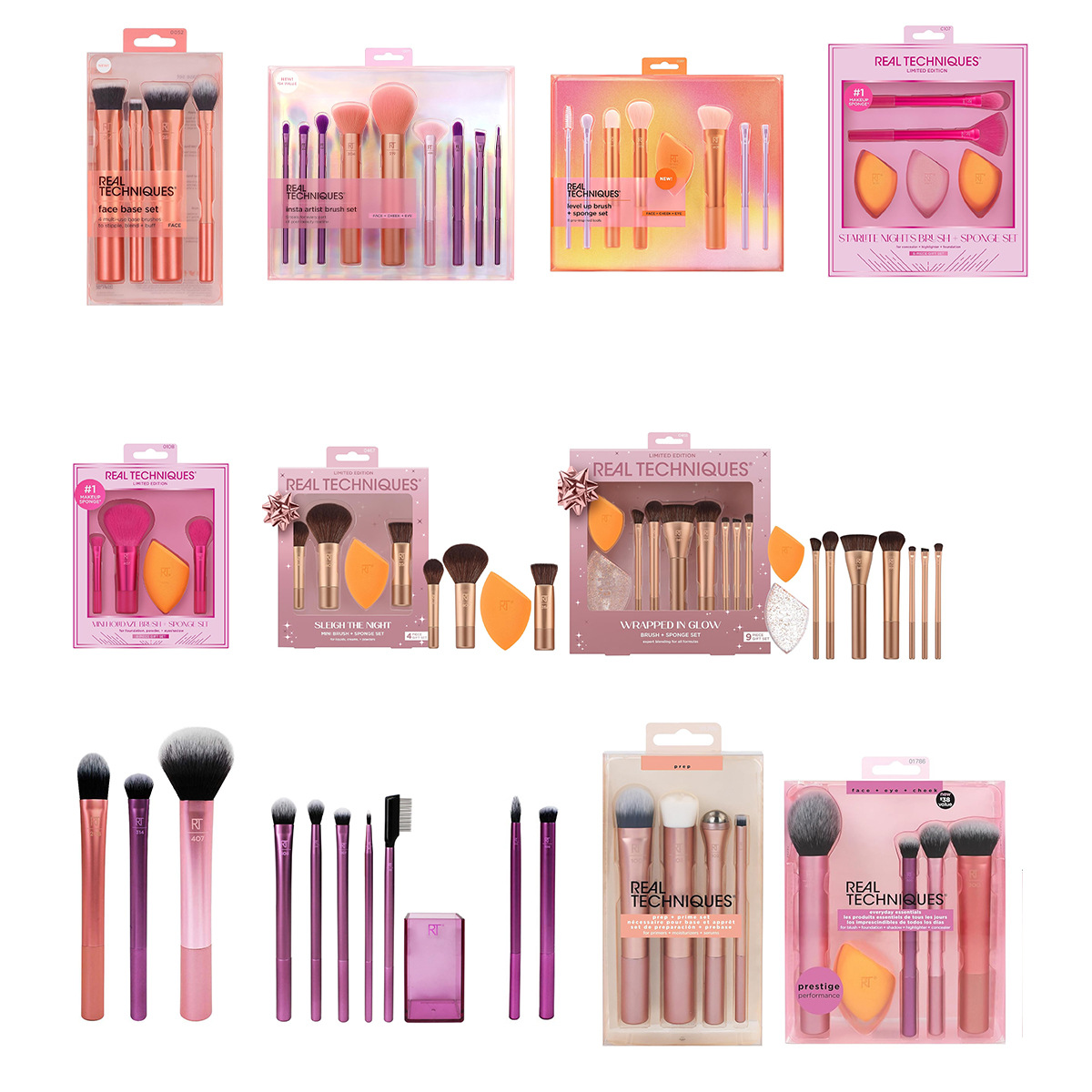 Beauty Makeup Desk - Komplettes Make-up-Pinsel-Set 1997 Puder Rouge Mischpinsel
