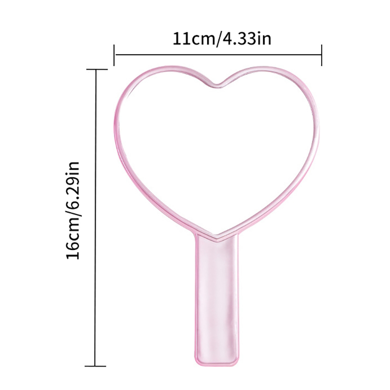 Beauty Love Makeup - 1 Stück Kosmetikspiegel mit Griff für