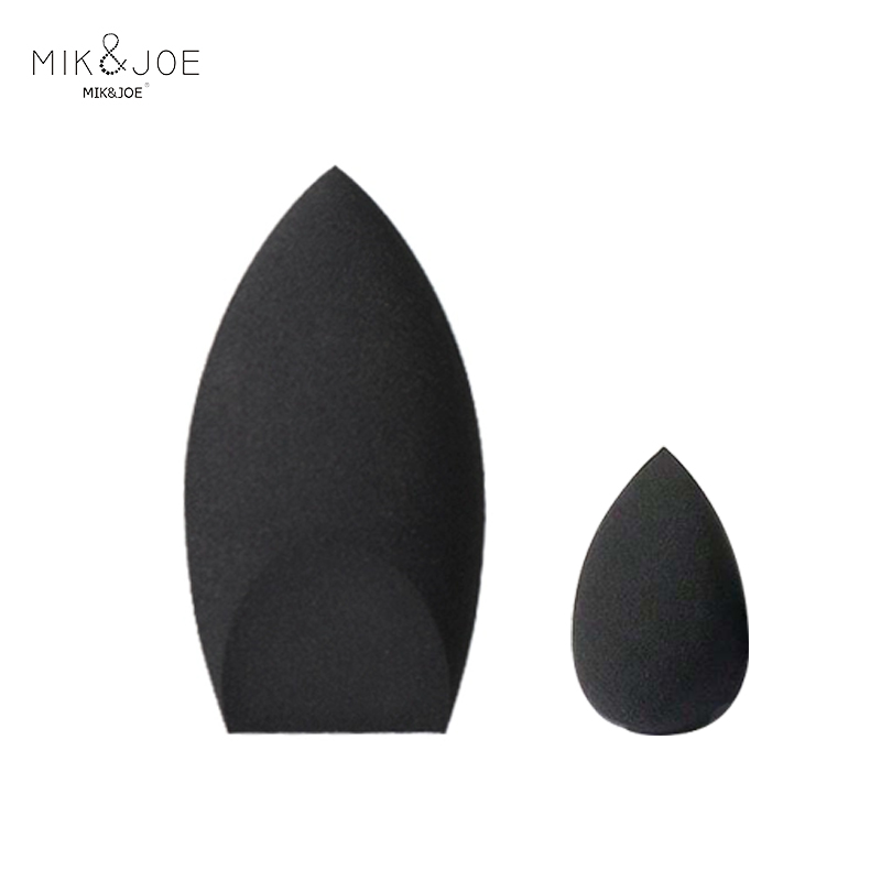 Beauty Makeup Desk - 2 Stück schwarzes Beauty-Schwamm-Ei – latexfreier,