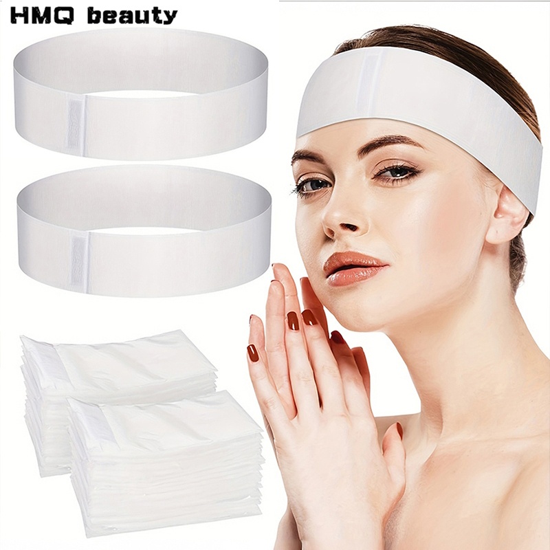Beauty Makeup Women - 100/50/10 Stück Einweg-Gesichtsstirnbänder Spa Stretch Vlies