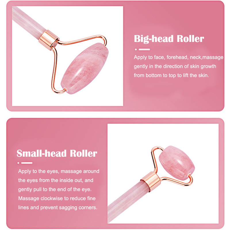 Natürliche Rose Quartz Jade Ro – Jade Roller Gua Sha Bewertung und Preis