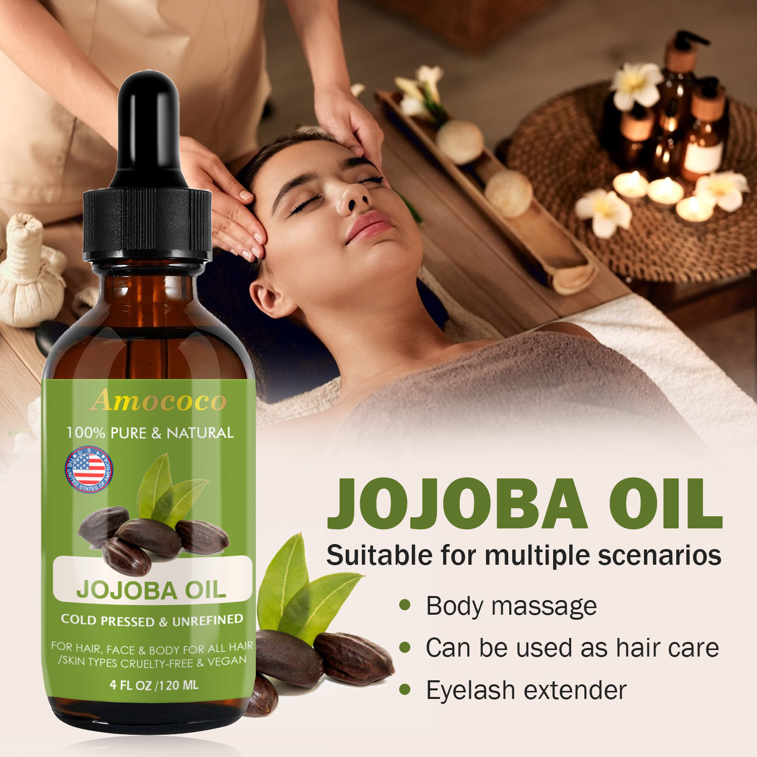 Amococo 2 Stück Jojobaöl und H – Pure Beauty Hair & Makeup Bewertung und Preis