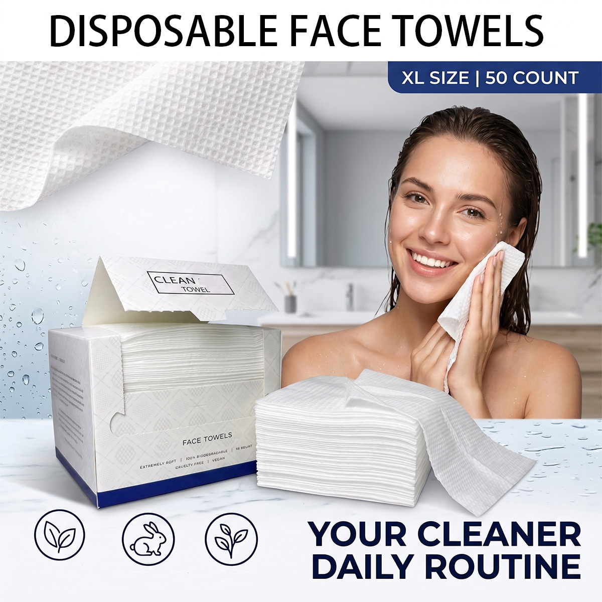50 Stück/Box Einweg-Gesichtstü – Beauty Makeup Remover Bewertung und Preis