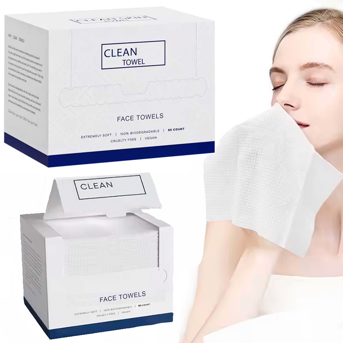 50 Stück/Box Einweg-Gesichtstü – Beauty Makeup Remover Bewertung und Preis