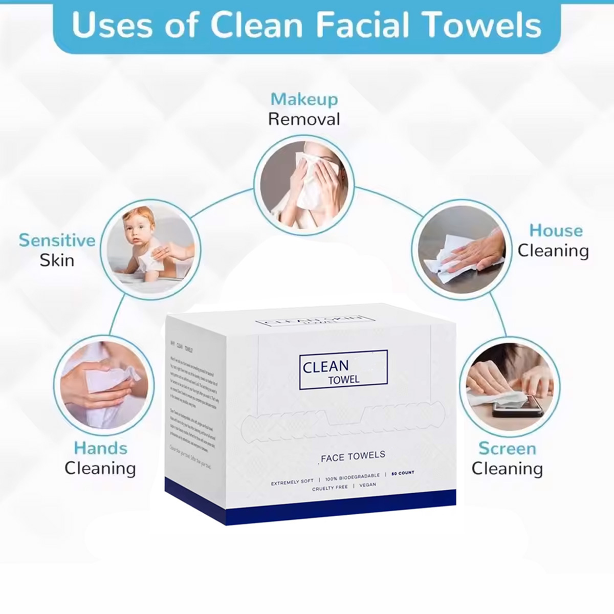 50 Stück/Box Einweg-Gesichtstü – Beauty Makeup Remover Bewertung und Preis