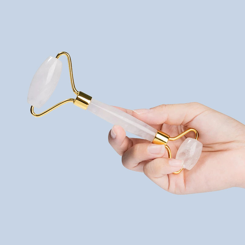 Natürliche Weiße Kristall Gesi – Jade Roller Gua Sha Bewertung und Preis