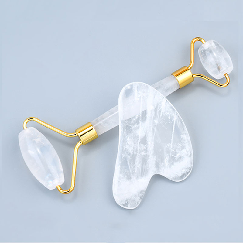 Natürliche Weiße Kristall Gesi – Jade Roller Gua Sha Bewertung und Preis