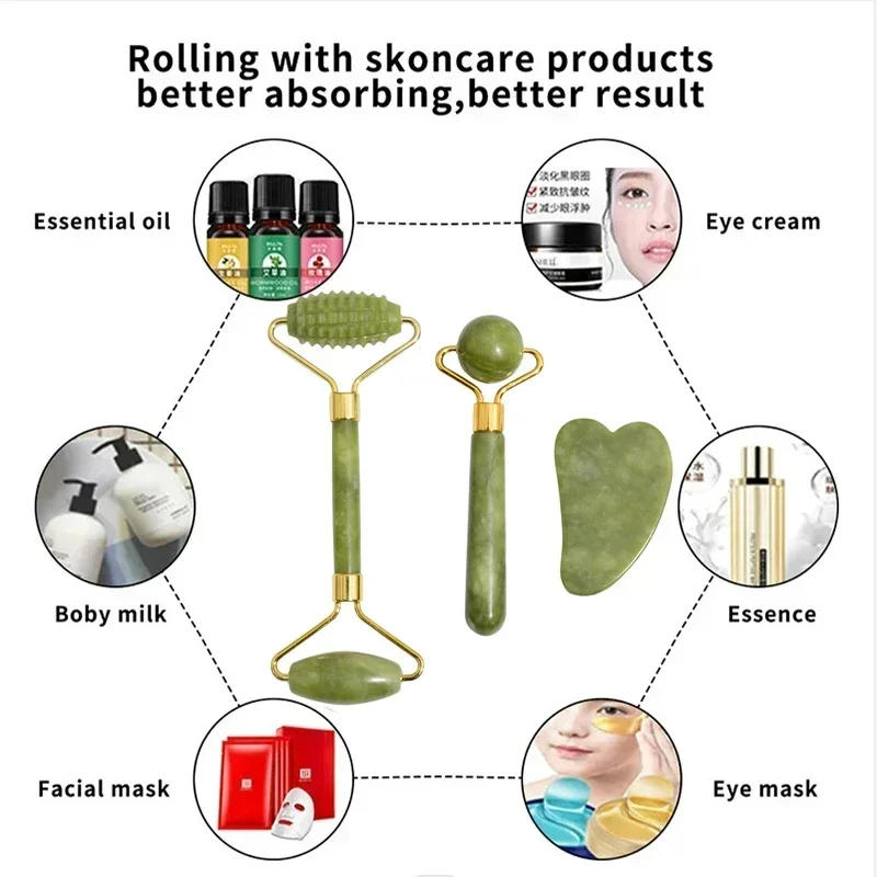 Natürlicher Jade-Roller für Ge – Jade Roller Gua Sha Bewertung und Preis