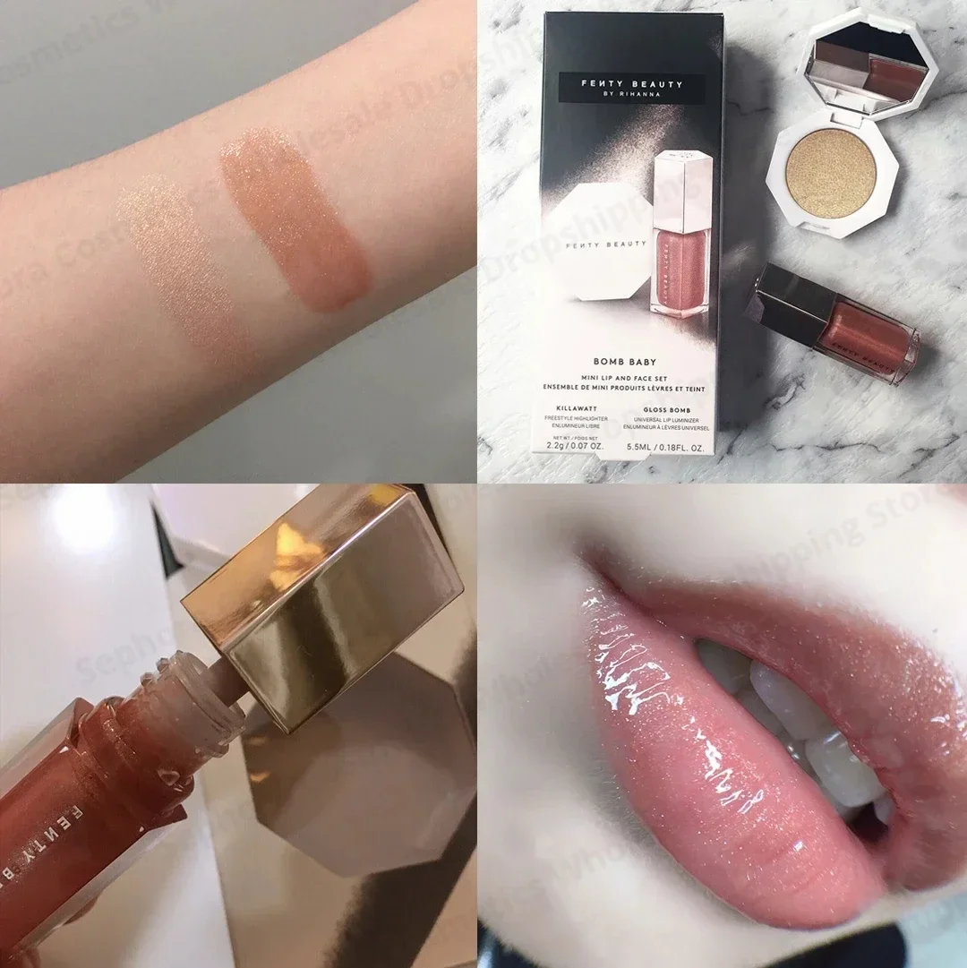 Fenty Beauty Lipgloss 2-in-1 S – Huda Beauty Makeup Set Bewertung und Preis