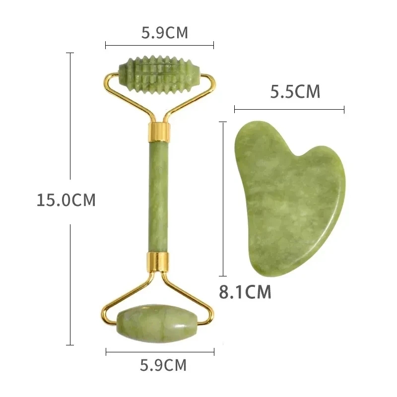 Natürliche Xiuyan Jade Gesicht – Jade Roller Gua Sha Bewertung und Preis