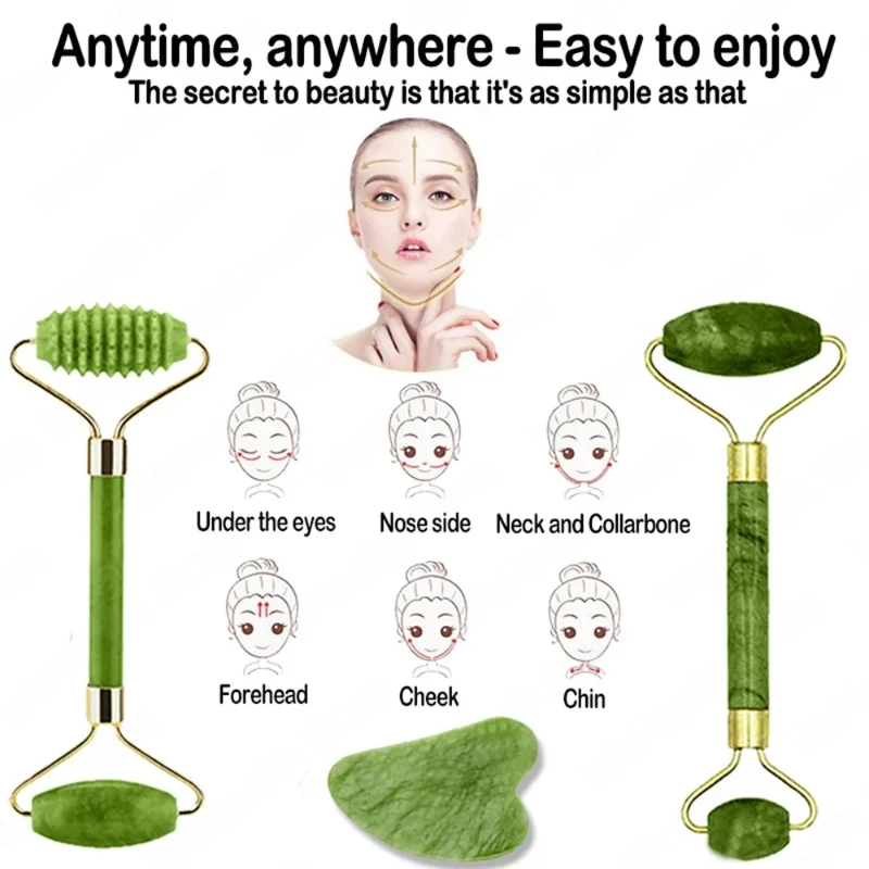 Natürlicher Jade-Roller für Ge – Jade Roller Gua Sha Bewertung und Preis